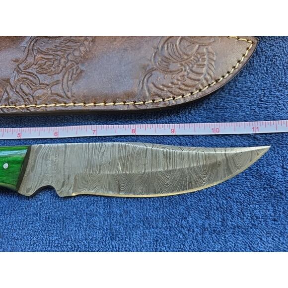 Hunting Bowie Knife 11.5 Inch Custom Made Forged Damascus Blade LMK Knives #9618 - Picture 2 of 10